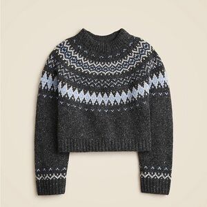 J. Crew Fair Isle Wide-Mockneck Sweater
